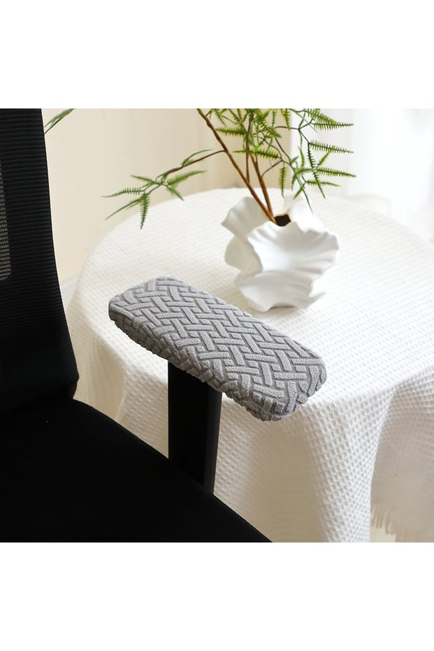 1set A3 2Pcs/Set TJacquard Office Chair Armrest Covers Rotating Chalr Arm Protector Case Computer De