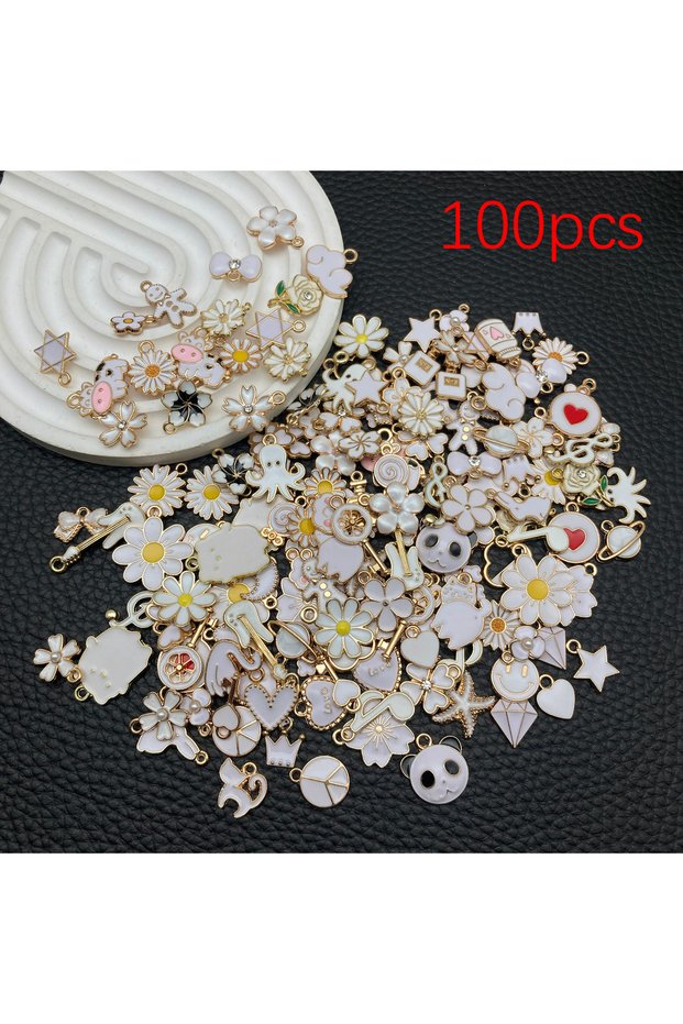 SN1250-100pcs 20/50/100pcs Adorable Alloy Oil-Dipped Charms! – Treasure Trove of DIY Jewelry Supplie