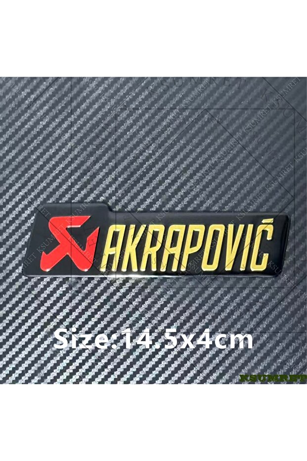 Style1 For Akrapovic Exhaust Sticker Motorcycle Logo Emblme Metal Stickers Decals Waterproof