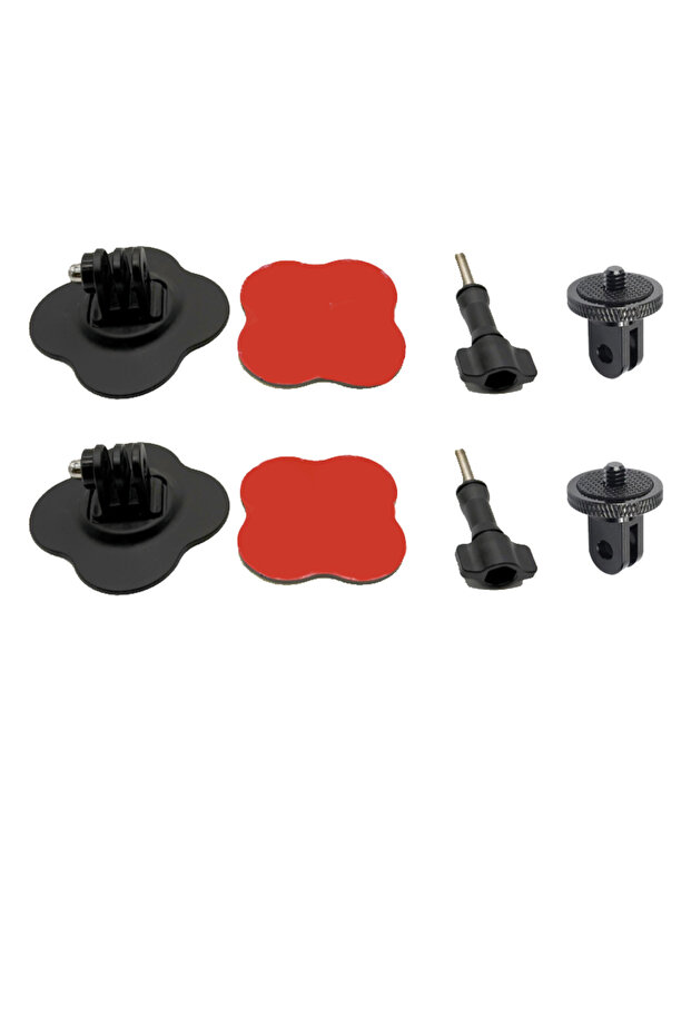 Universal 2 PCS Kit Universal Flexible Helmet Mount for GoPro 13 12 11 10 9 Insta 360 X3 X4 X5 DJI C