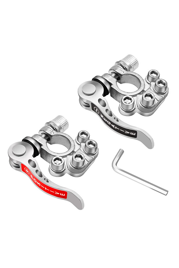 1 Pair 12V 24V Car Battery Terminals Top Post Wire Cable Clamp Quick Release Terminal Connectors All