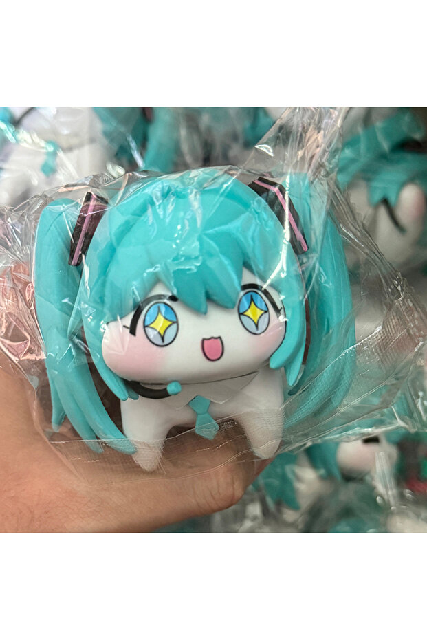 Bandai B 7cm Hot Hatsune Miku Action Figures Q Version PVC Anime Model Figures Kawaii Cartoon Cute D