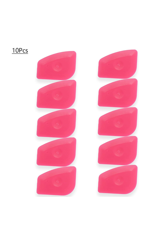 Hard Pink 10 10Pcs Vinyl Label Scraping Tool Mini Window Tint Squeegee Auto Stickers Decals Screen P