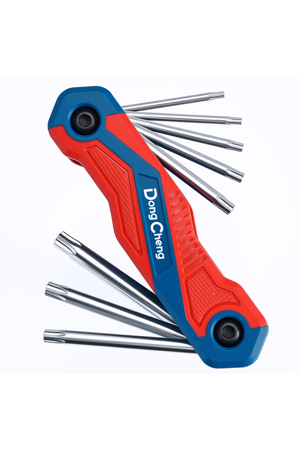 D093103 8 in 1 Folding Allen Wrench Set CR-V Hex Key Set Metric Ball Head Torx Star Screwdriver Llav