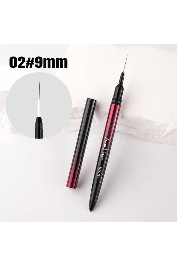 G-B614-02 1/6PCS Nail Art Liner Brushes Gel Nail Brush Gel Nail Polish Painting Brush Drawing Nail A