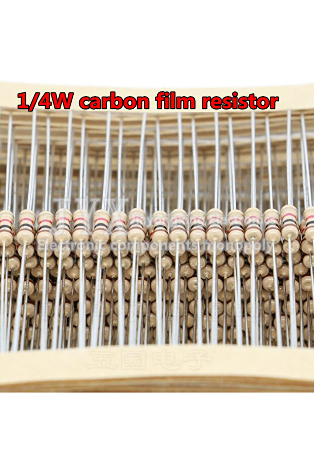 1K 100PCS 1/4W Carbon Film Resistor 5% 0.25W 0R-22M 0 2.2 10 100 120 150 220 270 330 470 1K 2.2K 4.7