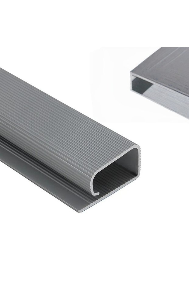 GRAY 1pc PVC Desk Cable Tray Cable Management Under Desk Channel Cable Raceway Cord Hider No Drillin