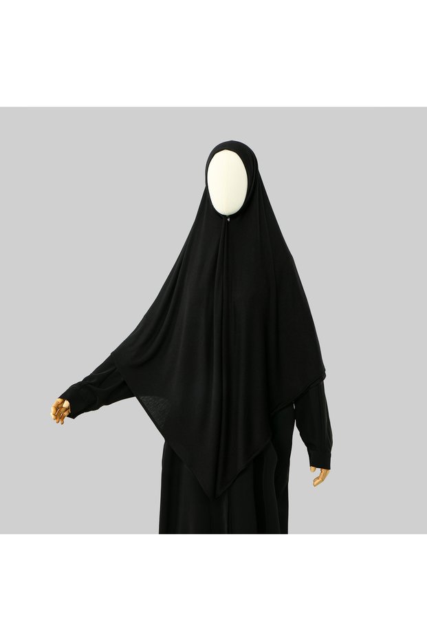 YW461-01 145*145cm Large Size Jersey Modal Square Scarf Stretchy Muslim Instant Hijab Layer Khimar E