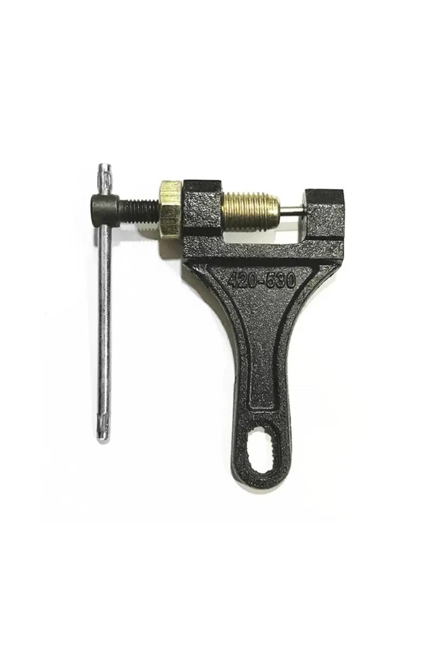 black Universal Carbon Steel Spanner Link Splitter Pin Remover 420-530 Chain Breaker Cutter Repair T