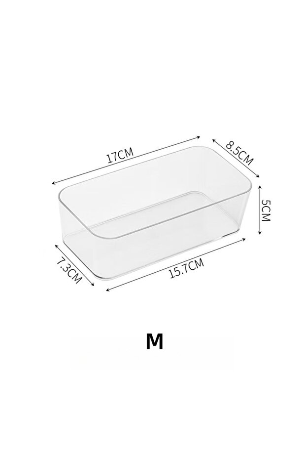 M 1pc Cosmetic and Stationery Storage Box, Suitable for Makeup,Office Supplies, Home Storage, Desk &