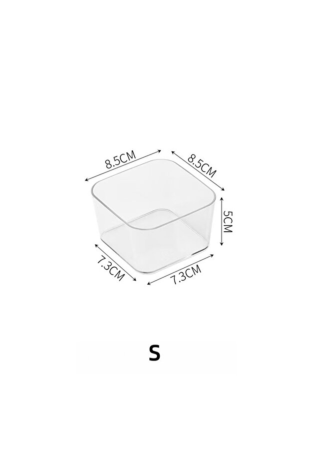 S 1pc Cosmetic and Stationery Storage Box, Suitable for Makeup,Office Supplies, Home Storage, Desk &