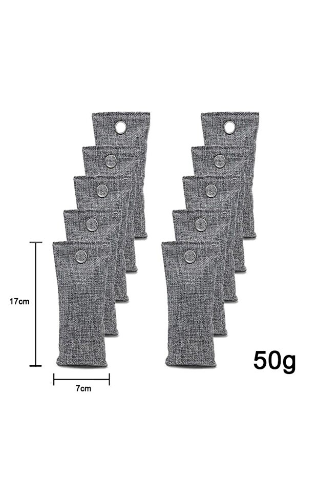 50g-10pcs 10Pcs Natural Bamboo Charcoal Bags Air Purifying Activated Charcoal Shoe Deodorizer insert
