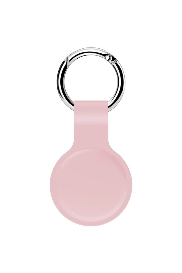 Pink Cover for Apple Airtags Case Liquid Silicone Protective Shell Tracker Accessories Anti-scratch