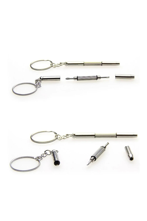 1pc Mini Eyeglass Screwdriver 3-In-1 Flat Head/cross/star Screwdriver For Glasses Phone Watch Screw