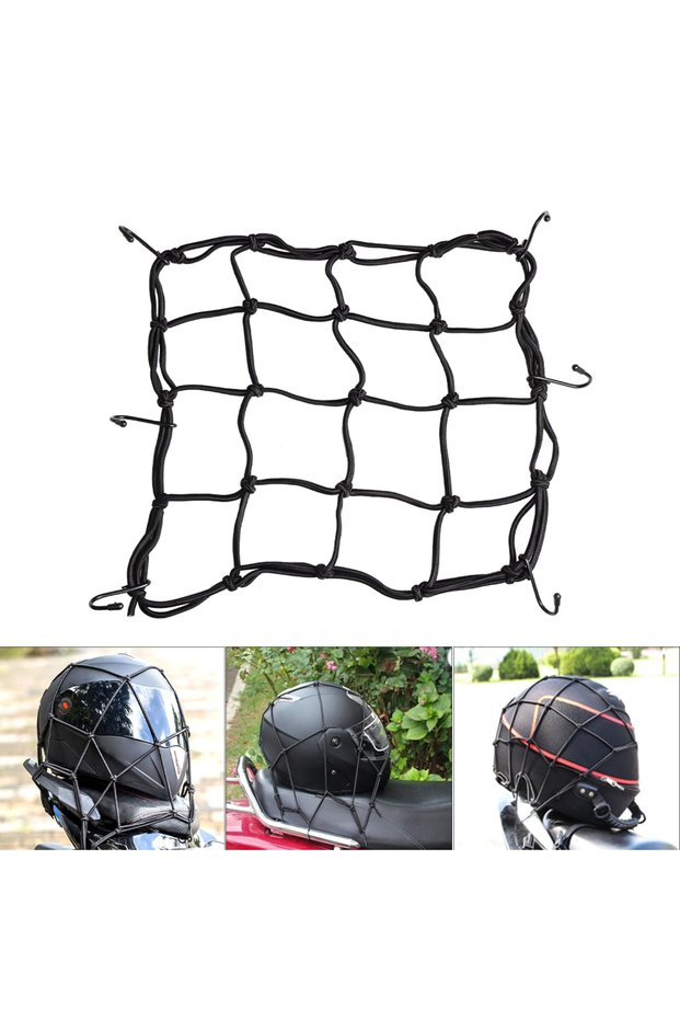 Motorcycle Helmet Storage Duffel Bag Item Net Universal Stretchable Helmet Items Protection Mesh Sto