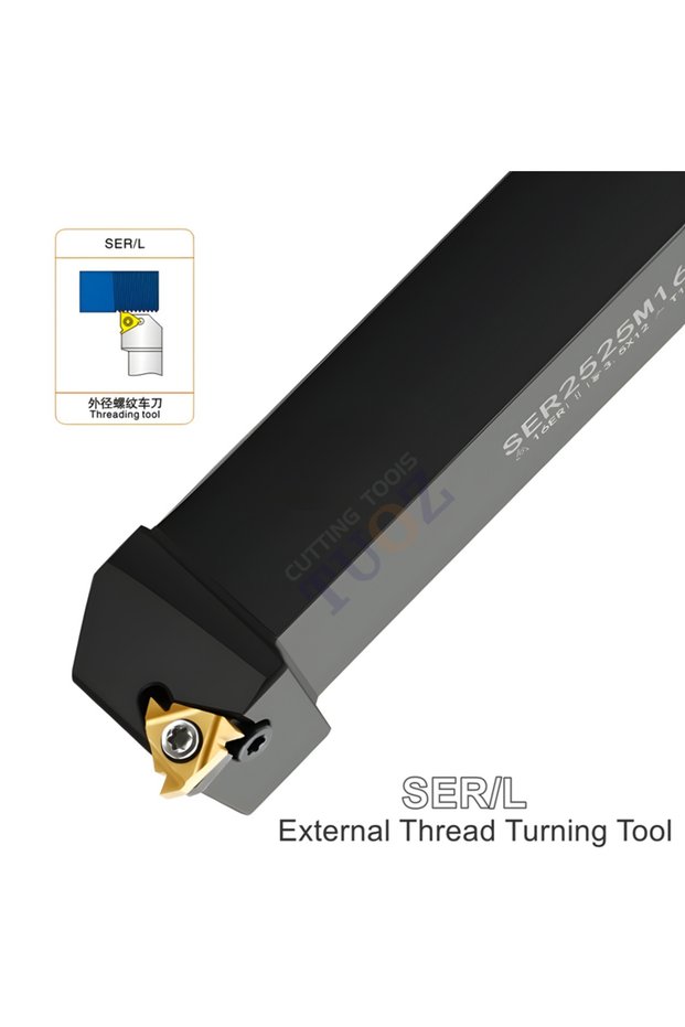 No inserts SER (R) 1616H16 TUOZ SER SEL External Thread Turning Tool SER1010H11 SER1616H16 SER2020K