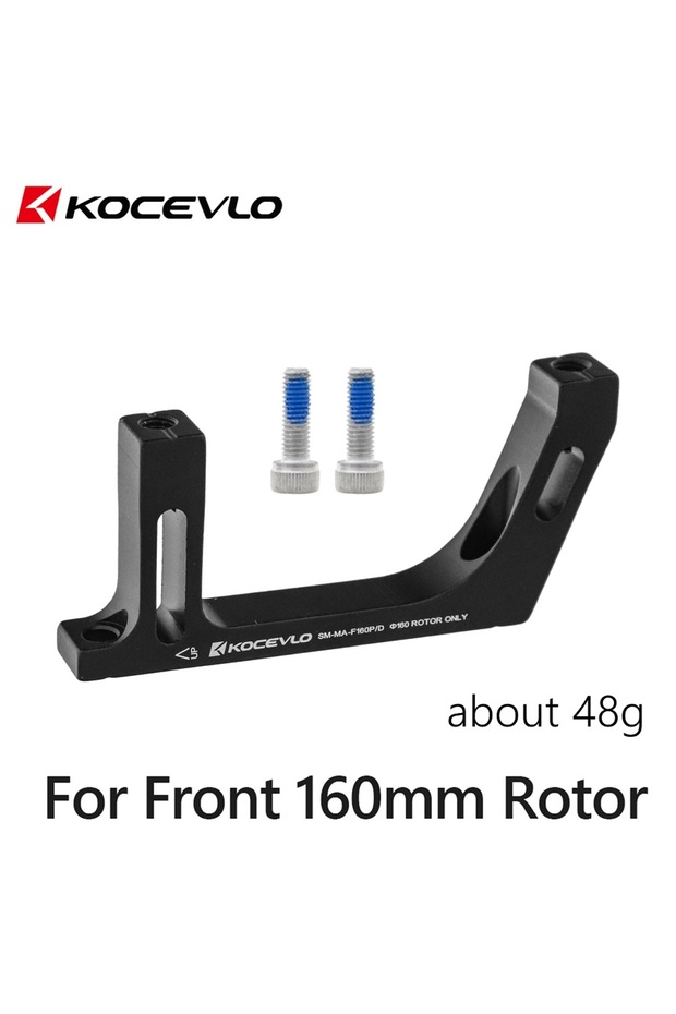 F160P-D Front KOCEVLO SM-MA-F160P/D R160P/D Flat-Mount to Post-Mount caliper Adapter for 160mm Rotor