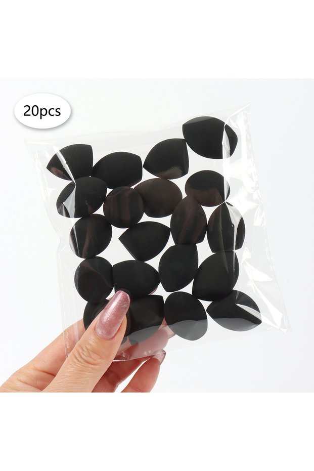 20Pcs 20 件装 Mini Finger Puff Beauty Cosmetic Foundation Cosmetic Sponge Makeup Blender Suitable for