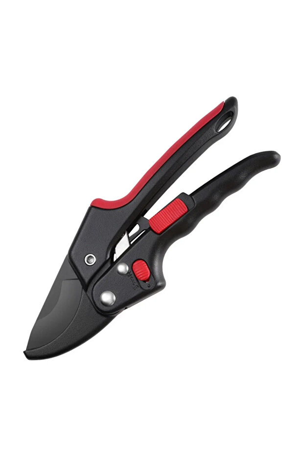 Black High Intensity Gardening Ratchet Pruning Scissors Increase Cutting Power by 3x, and the Ratche
