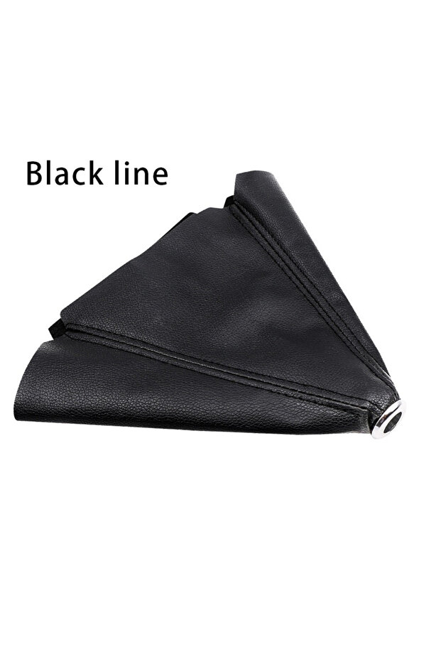 Black line Car Manual Gear Shift Lever Dust Cover PU Leather Gear Position Dustproof Cover Automobil