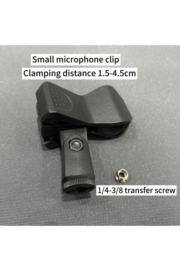 mk-2 Large-Size Microphone Clip, Wireless Mic Holder, Universal Spring Clip for Condenser Microphone