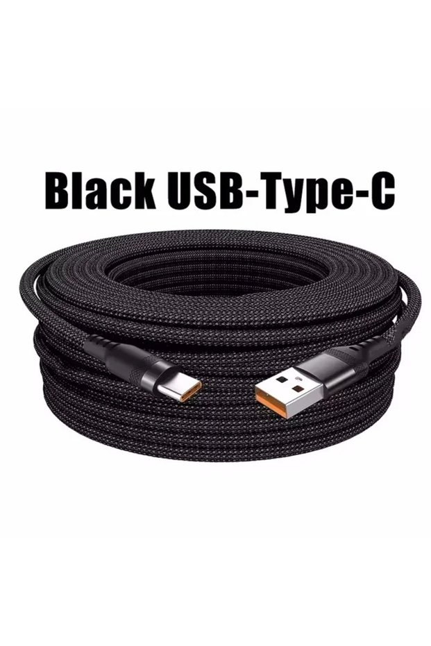1.5m black Universal USB Type C Cable 5A Super Fast Charge Cable 1m 2m3m 5m 8m Extend Data Cable Fo