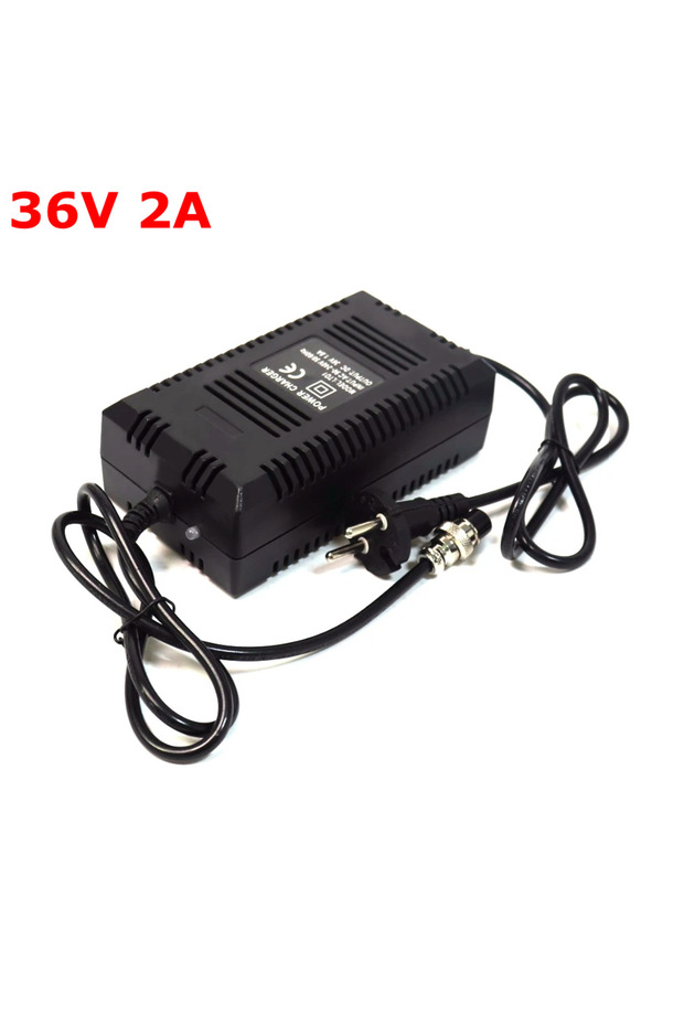 EU 36V 2A Electric Car Charge Smart Lead Acid Battery Charger GX12 12mm Connector EU Plug For 10AH 1