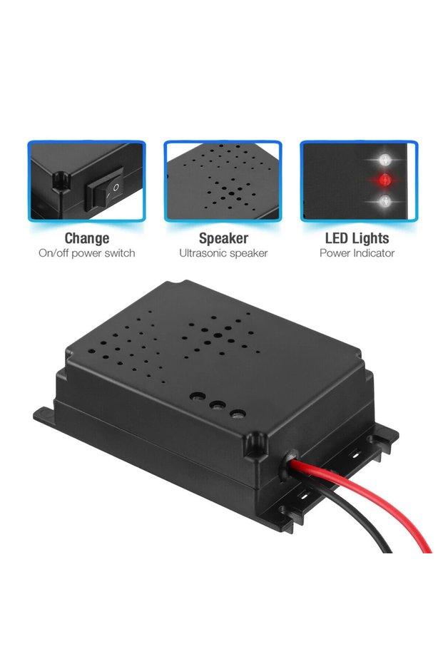 Vehicle mounted non-toxic electronic rodent control device ultrasonic pest control device vehicle ro