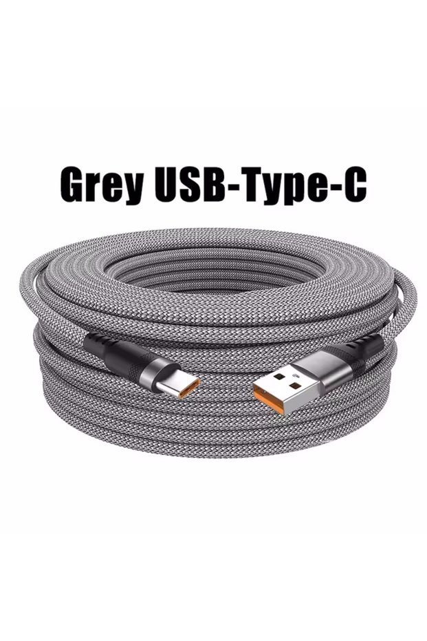 3m Grey Universal USB Type C Cable 5A Super Fast Charge Cable 1m 2m3m 5m 8m Extend Data Cable For i