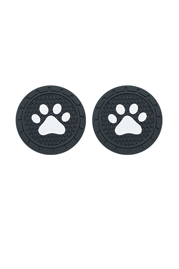 2Pcs 2Pcs/set Paw Silicone Car Coasters Universal Fit Anti-Slip Cup Holder Protection Durable Easy t