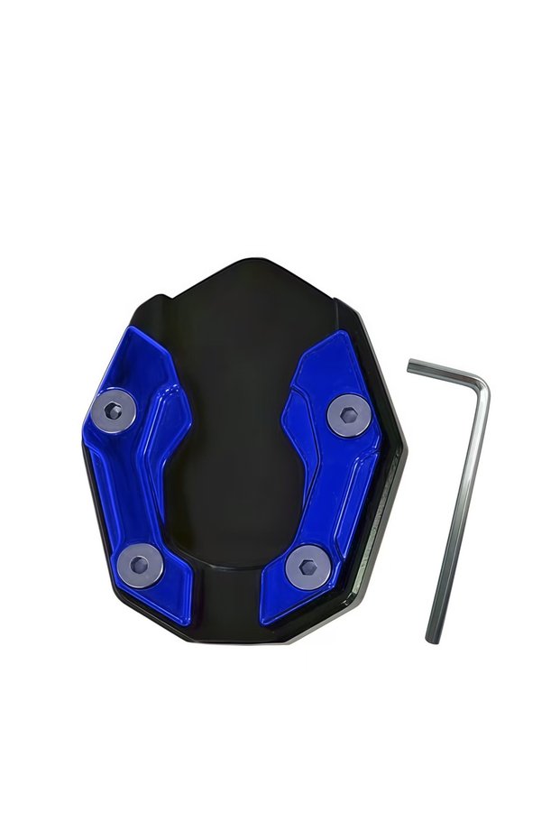 Blue Scooter Motorbike Accessories Extension Foot Pad Support Plate Aluminum Alloy Motorcycle Bike K