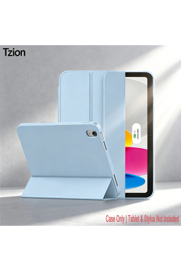 iPad (A16) 11th SZ-Ice Blue Case for iPad 10th Gen 2022/(A16) 11th Gen 2025, Trifold Stand Smart Cov