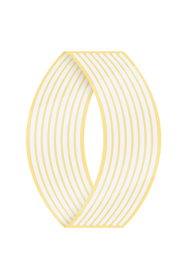 Silver 1set of 16pcs Wheel Sticker Reflective Rim Stripe Tape Bike Motorcycle Stickers For Honda For