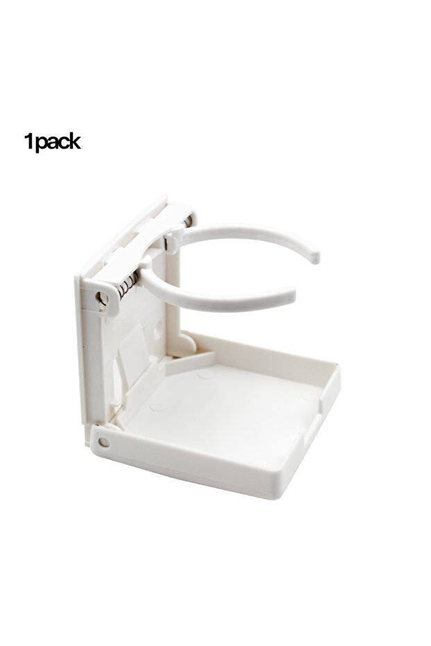 1 pcs white Adjustable Folding Cup Drink Can Bottle Holder Stand Mount for Car Auto Boat Truck RV Va