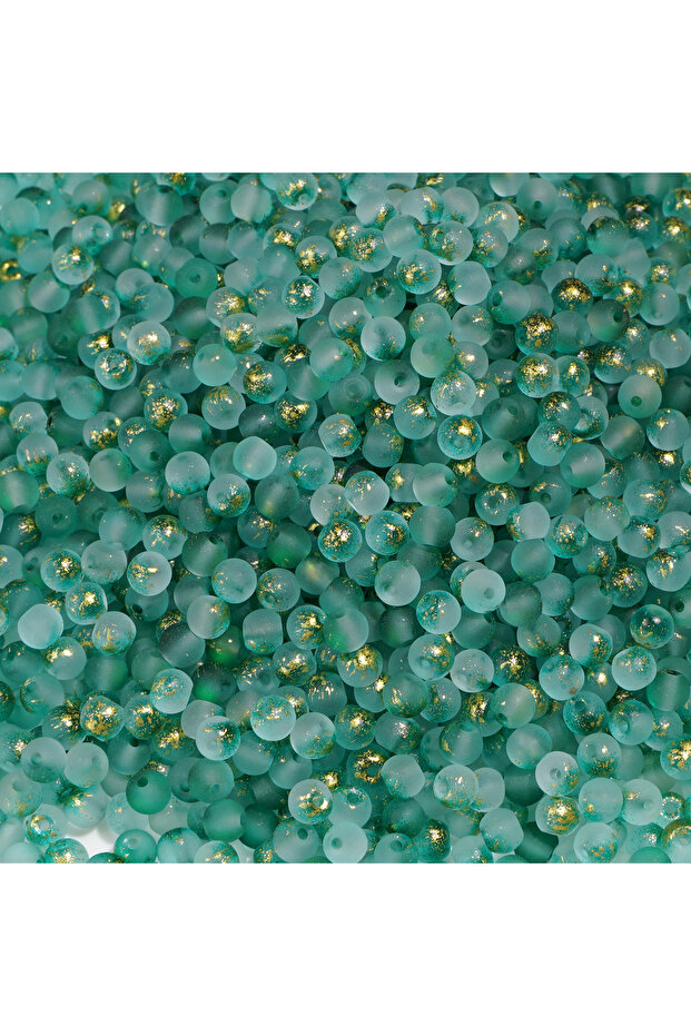 4mm 100pcs style8 100Pcs 4mm High Quality Frosted Gold Splattered Glass Rice Beads Loose Beads for H