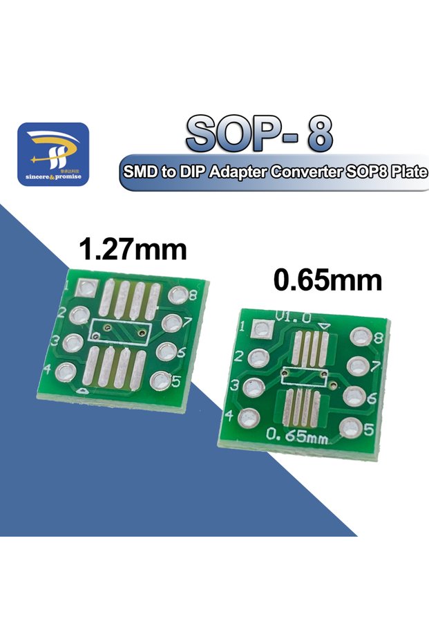 100PCS 20/50/100pcs SMD to DIP Adapter Converter SOP8 SSOP8 TSSOP8 Adapter Board Module Adapters Pla