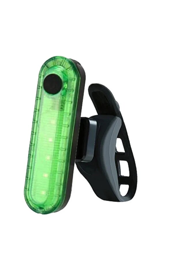 Green Bicycle Taillight LED USB Rechargeable Bike Rear Lights Flashlight for Bicycle