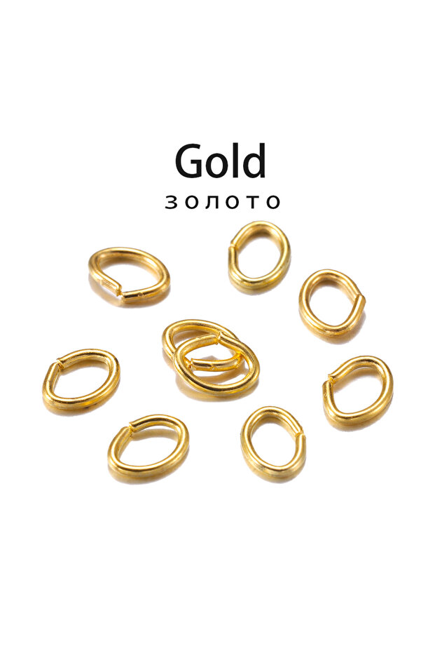 3x4mm Gold 300pcs/lot 4 5 6 7mm Oval Jump Rings Split Rings Connectors For Diy Jewelry Finding Makin