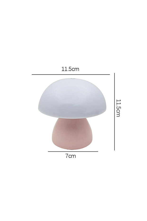 pink Mushroom Led Table Lamp Charging Touch Desk Coffee Bar, Hotel Bedroom Decoration, Nordic Creati