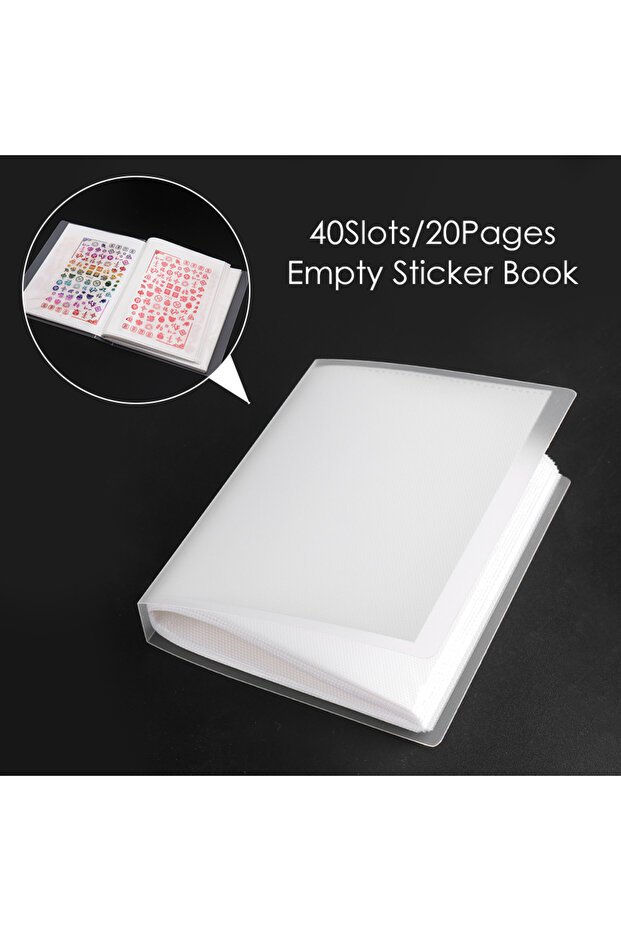 1991 100 Slots Nail Stickers Storage Book Empty Collection Book Collecting Decal Organizer Holder Di