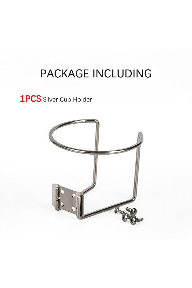 401-500ml 1PCS Silver Holder Boat Ring Cup Holder Iron Ringlike Drink Holder For Boat Truck RV Tract