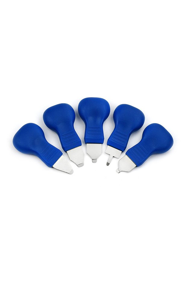 Blue 5PCS/Lot Watch Back Case Cover Opener Watch Remover Wrench Repair Kit Locksmith Tools Removal T