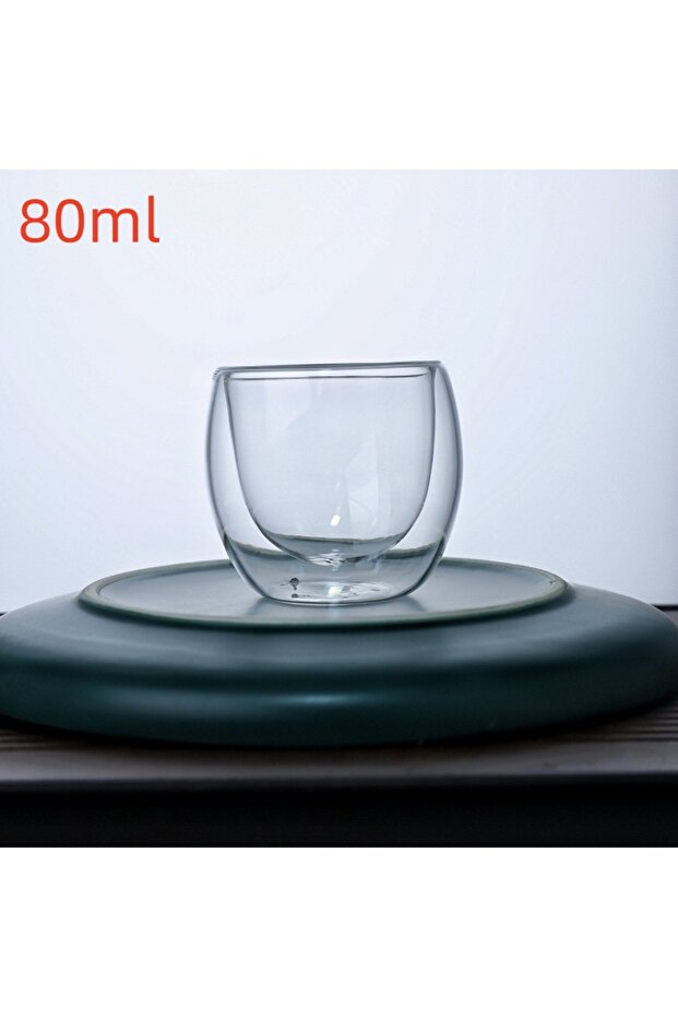 80-450ml 80ml No handle 1pc Double Wall Insulated Glass Cup 80/150/250/350/450ml Espresso Cups Insul