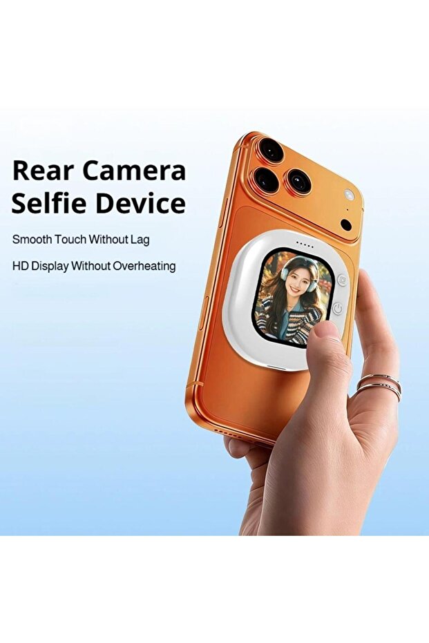 Mini Magnetic Phone Selfie Screen Bluetooth Phone Monitor Screen Rear Camera Selfie for iPhone 17-12