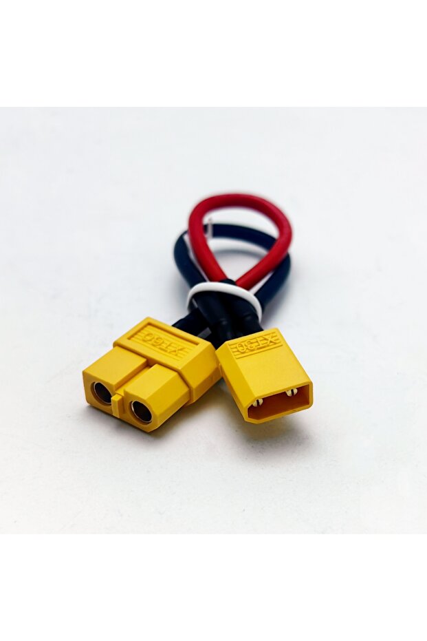 XT60-F to XT30-M XT60 to XT30 Connector Adapter Male/Female Plug 10CM 16AWG Silicone Wire Cable for