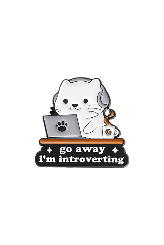 QHXZ1359 Emotional Support Coworker Please Do Not Pet Enamel Pin Humor Office Work Quotes Another 8