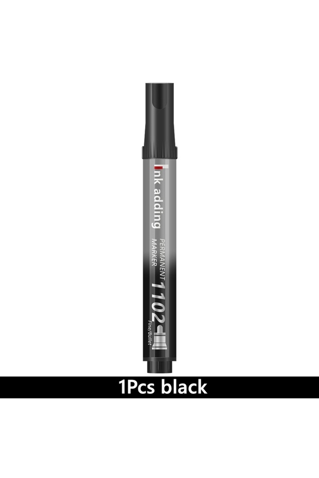 1Pcs black 1/10/100pcs 2mm Red Blue Ink Black Permanent Marker Pens, Fine Tip, Waterproof, Quick Dry