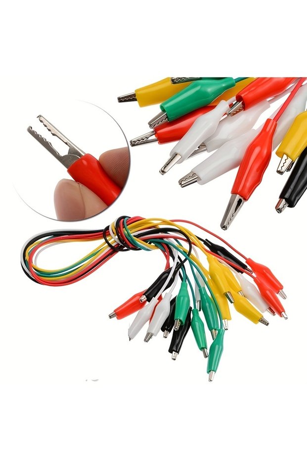 1Set / 10PCS Alligator Clips Electrical DIY Test Leads Alligator Double-ended Crocodile Clips Roach