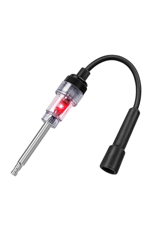 1 pc Universal Ignition Spark Tester Engine Diagnostic Tool In Line Checker with Metal Connectors fo