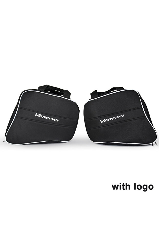 28L with logo For Kawasaki Versys 1000 650 2015-2021 For KQR 28L Hard Saddlebag Liner Set Saddle Bag